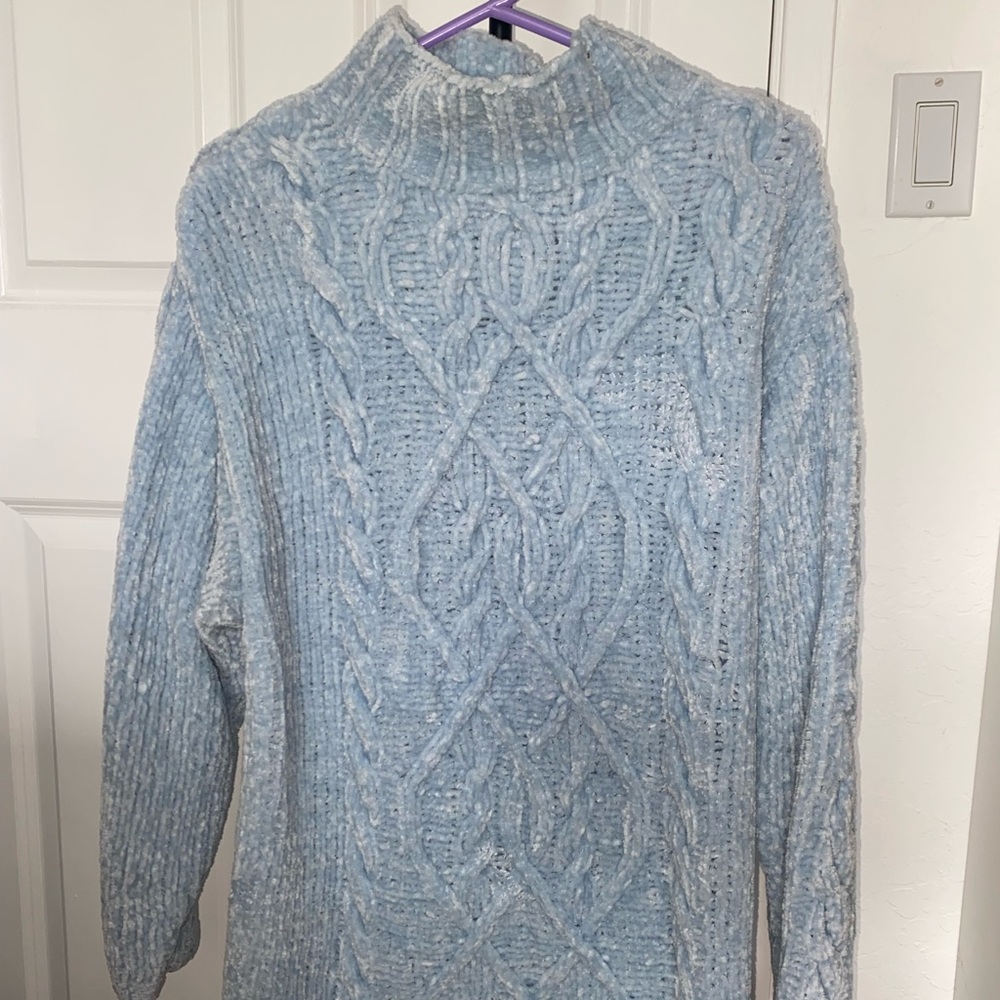 EXPRESS long-sleeve, turtle neck sweaters. Blue and Orange. 2 for $30.